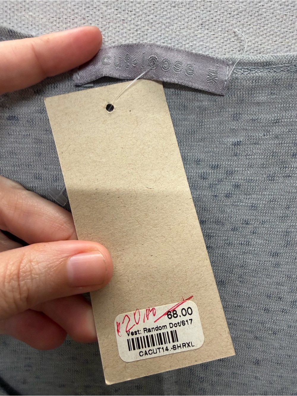 NWT Cut Loose Cotton/Linen Tank Top - size XL - Picture 3 of 4